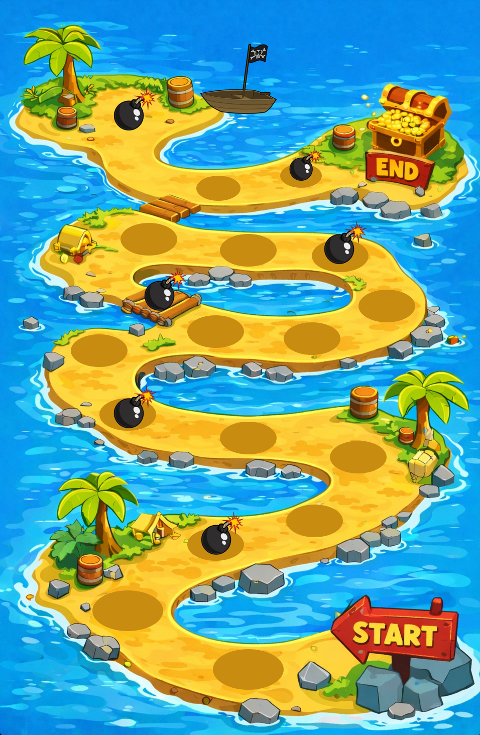 Pirate Island Game Board